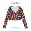 ACTIVEWEAR TOP - Long Sleeve / Plumeria