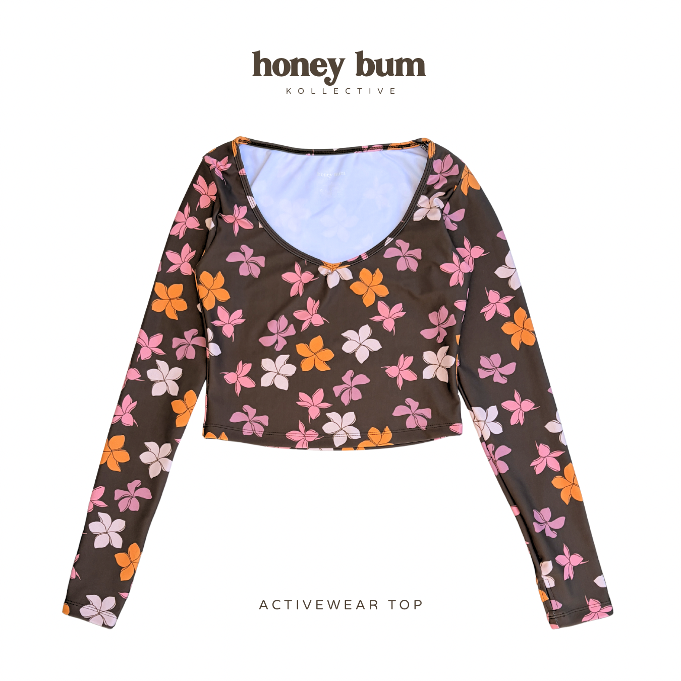 ACTIVEWEAR TOP - Long Sleeve / Plumeria